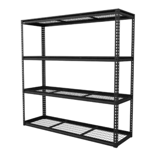 Heavy-Duty Modular Racking Unit with 4 Mesh Shelves 300kg Capacity Per Level [APMR1]