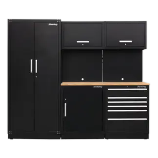 Premier™ Storage System with Hardwood Worktop 2.48m [APMSCOMBO1W]