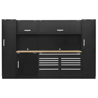 Premier™ Storage System with Hardwood Worktop 3.55m [APMSCOMBO7W]