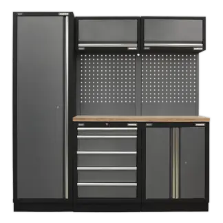 Superline PRO® Storage System with Wood Worktop 1.96m [APMSSTACK02W]
