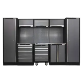 Superline PRO® Storage System with Stainless Worktop 3.24m [APMSSTACK03SS]