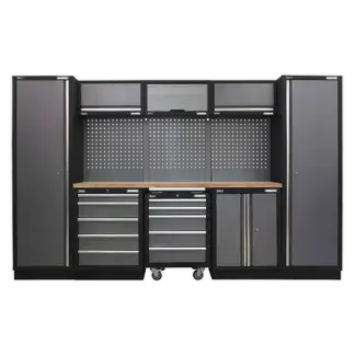 Superline PRO® Storage System with Wood Worktop 3.24m [APMSSTACK03W]