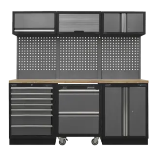 Superline PRO® Storage System with Pressed Wood Worktop 2.04m [APMSSTACK12W]