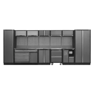 Superline PRO® Storage System with Stainless Worktop 4.92m [APMSSTACK15SS]