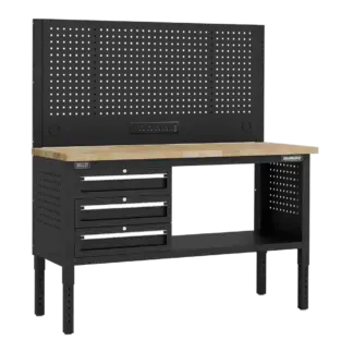 Superline PRO® Modular Workbench with 3 Drawers Wooden Worktop 1525mm [APMWB60COMBO1W]