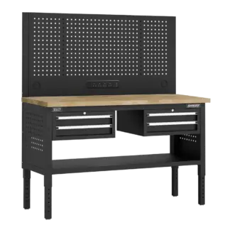 Superline PRO® Modular Workbench with 4 Drawers Wooden Worktop 1525mm [APMWB60COMBO3W]