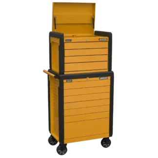 Superline PRO® Push-To-Open Topchest & Rollcab Combination 11 Drawer - Orange [APPDSTACKO]
