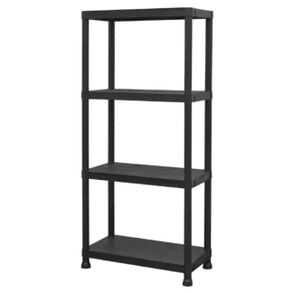 Plastic Racking Unit with 4 Shelves 25kg Capacity Per Level [APPR4]