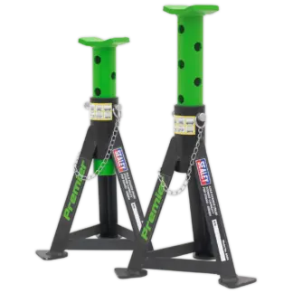 Premier Axle Stands (Pair) 3 Tonne Capacity per Stand - Green [AS3G]