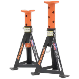 Premier Axle Stands (Pair) 3 Tonne Capacity per Stand - Orange [AS3O]