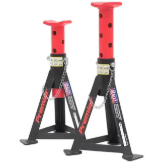 Premier Axle Stands (Pair) 3 Tonne Capacity per Stand - Red [AS3R]