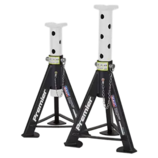 Premier Axle Stands (Pair) 6 Tonne Capacity per Stand - White [AS6]