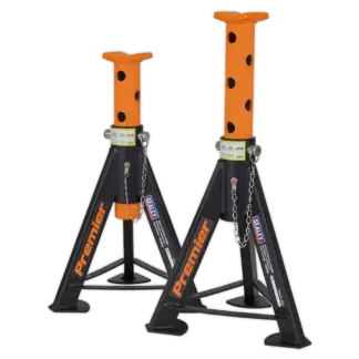 Premier Axle Stands (Pair) 6 Tonne Capacity per Stand - Orange [AS6O]
