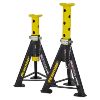 Premier Axle Stands (Pair) 6 Tonne Capacity per Stand - Yellow [AS6Y]