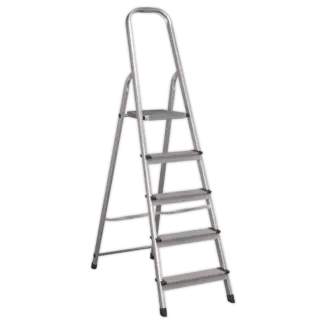 Step Ladder 5-Tread Aluminium - EN 131 [ASL5]