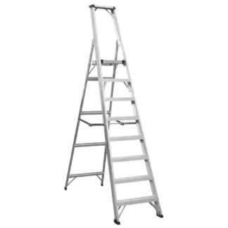 Industrial Step Ladder 8-Tread Aluminium - EN 131 [AXL8]