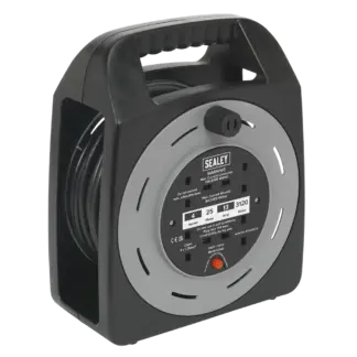 25m Box Type Cable Reel with Thermal Trip 4 x 230V [BCR25CB]