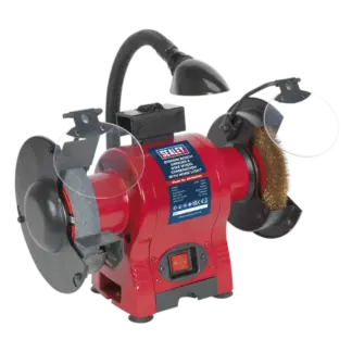 150mm Bench Grinder & Wire Wheel Combination with Worklight 250W/230V [BG150XWL]