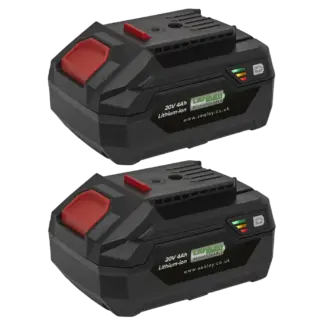SV20 Series Power Tool Battery 20V 4Ah - Pack of 2 [BK04]