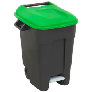 Refuse/Wheelie Bin with Foot Pedal 100L - Green [BM100PG]