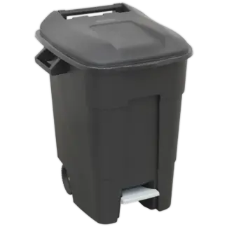 Refuse/Wheelie Bin with Foot Pedal 100L - Black [BM100P]