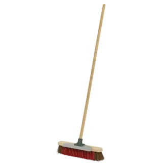 Heavy-Duty Stiff/Hard Bristle Broom with Scraper 16"(405mm) [BM16SC]