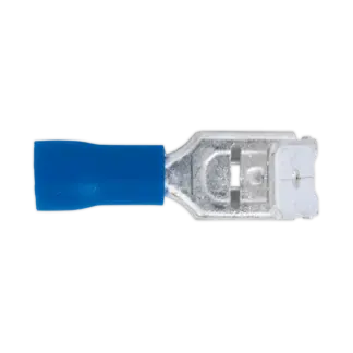 Piggy-Back Terminal 6.3mm, Blue - Pack of 100 [BT17]