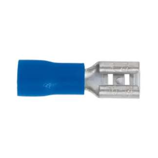 Push-On Female Terminal 4.8mm, Blue - Pack of 100 [BT19]