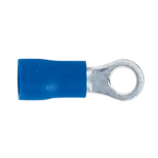 Easy-Entry Ring Terminal 4.3mm (4BA), Blue - Pack of 100 [BT24]