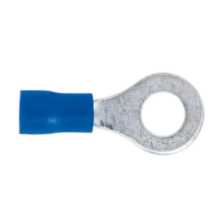 Easy-Entry Ring Terminal 6.4mm (1/4"), Blue - Pack of 100 [BT26]
