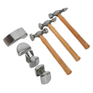 Drop-Forged Panel Beating Set with Hickory Shafts 7pc [CB507]
