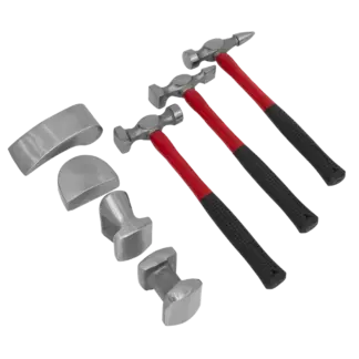Drop-Forged Panel Beating Set with Fibreglass Shafts 7pc [CB707]