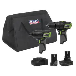 2 x SV10.8 Series Cordless Power Tool Kit 10.8V - 2 Batteries [CP108VCOMBO3]