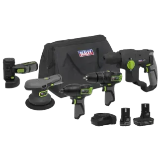 5 x SV10.8 Series Cordless Power Tool Kit 10.8V - 2 Batteries [CP108VCOMBO7]