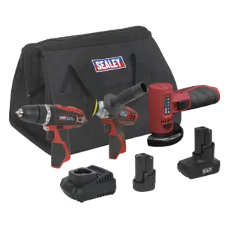 3 x SV12 Series Cordless Power Tool Kit 12V - 2 Batteries [CP1200COMBO7]