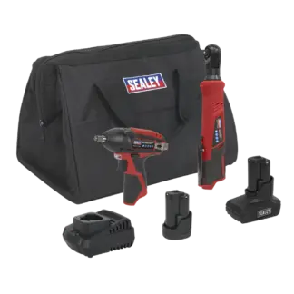 2 x SV12 Series Cordless Power Tool Kit 12V - 2 Batteries [CP1200COMBO8]
