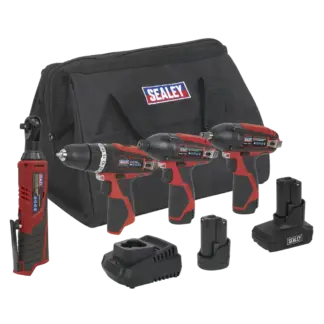 4 x SV12 Series Cordless Power Tool Kit 12V - 2 Batteries [CP1200COMBO]