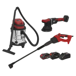 3 x SV20 Series Cordless Power Tool Car Valeting Kit 20V - 2 Batteries [CP20VCOMBO10]