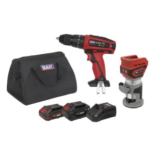 2 x SV20 Series Cordless Power Tool Kit 20V - 2 Batteries [CP20VCOMBO12]