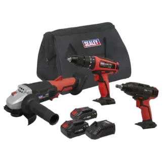 3 x SV20 Series Cordless Tool Combo Kit 20V - 2 Batteries [CP20VCOMBO1]