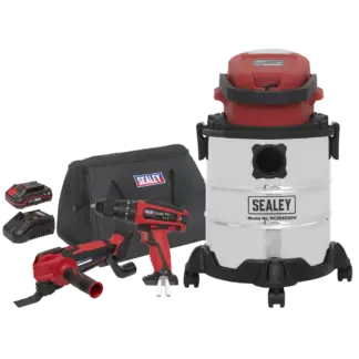 3 x SV20 Series Cordless Power Tool Vac Kit 20V - 2 Batteries [CP20VCOMBO5]