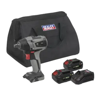 Premier SV20 Series 1/2"Sq Drive Brushless Cordless Impact Wrench Kit 20V 4Ah - 2 Batteries [CP20VIWXKIT]