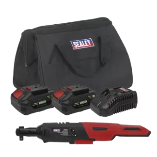 SV20 Series 3/8"Sq Drive Cordless Ratchet Wrench Kit 60Nm 20V 4Ah - 2 Batteries [CP20VRWKIT]