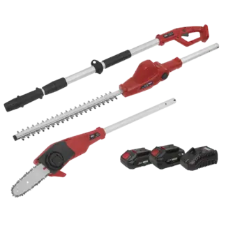 SV20 Series Cordless Telescopic Hedge Trimmer & Chainsaw Kit 20V - 2 Batteries [CP20VTPCOMBO]