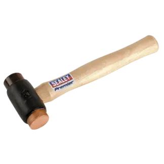 Premier Copper/Rawhide Faced Hammer with Hickory Shaft 2.25lb [CRF25]