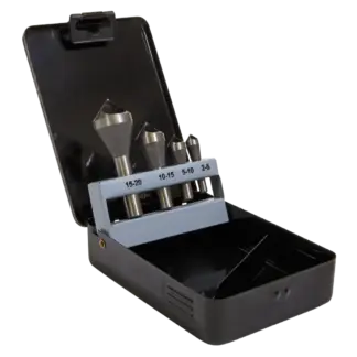 90° Slotted Deburring Countersink Drill Bit Set 4pc [CSSET4O]