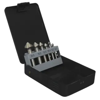 90° Countersink Bit Set 3 x V Flutes 6pc [CSSET6V]