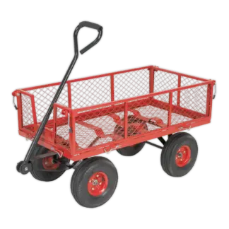 Platform Truck with Removable Sides & Pneumatic Tyres 200kg Capacity [CST997]