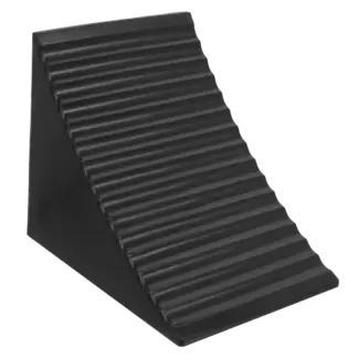 Heavy-Duty Rubber Wheel Chock - Single [CWC01]