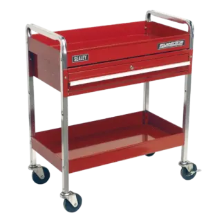Superline PRO® Heavy-Duty Trolley with Lockable Drawer 2-Level [CX101D]